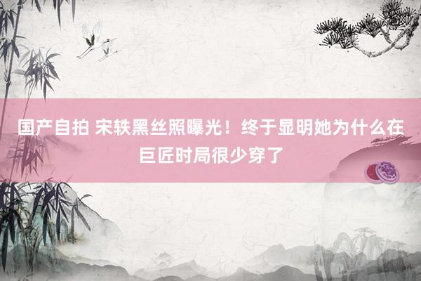 国产自拍 宋轶黑丝照曝光！终于显明她为什么在巨匠时局很少穿了