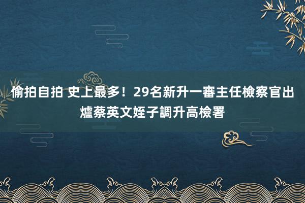 偷拍自拍 史上最多！29名新升一審主任檢察官出爐　蔡英文姪子調升高檢署