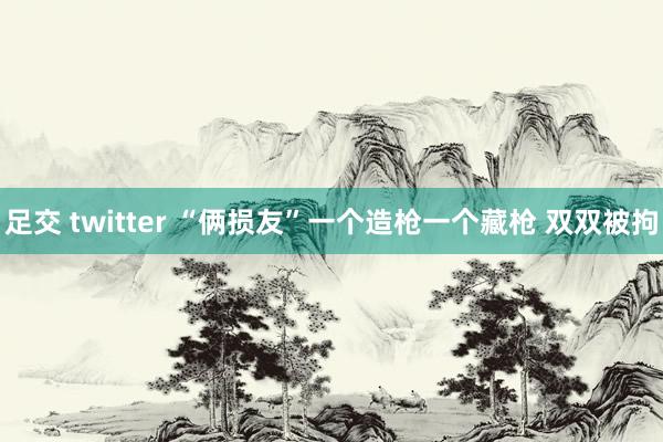 足交 twitter “俩损友”一个造枪一个藏枪 双双被拘